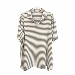 Peter Millar Summer Comfort Striped Polo Shirt XL Performance Stretch RD1